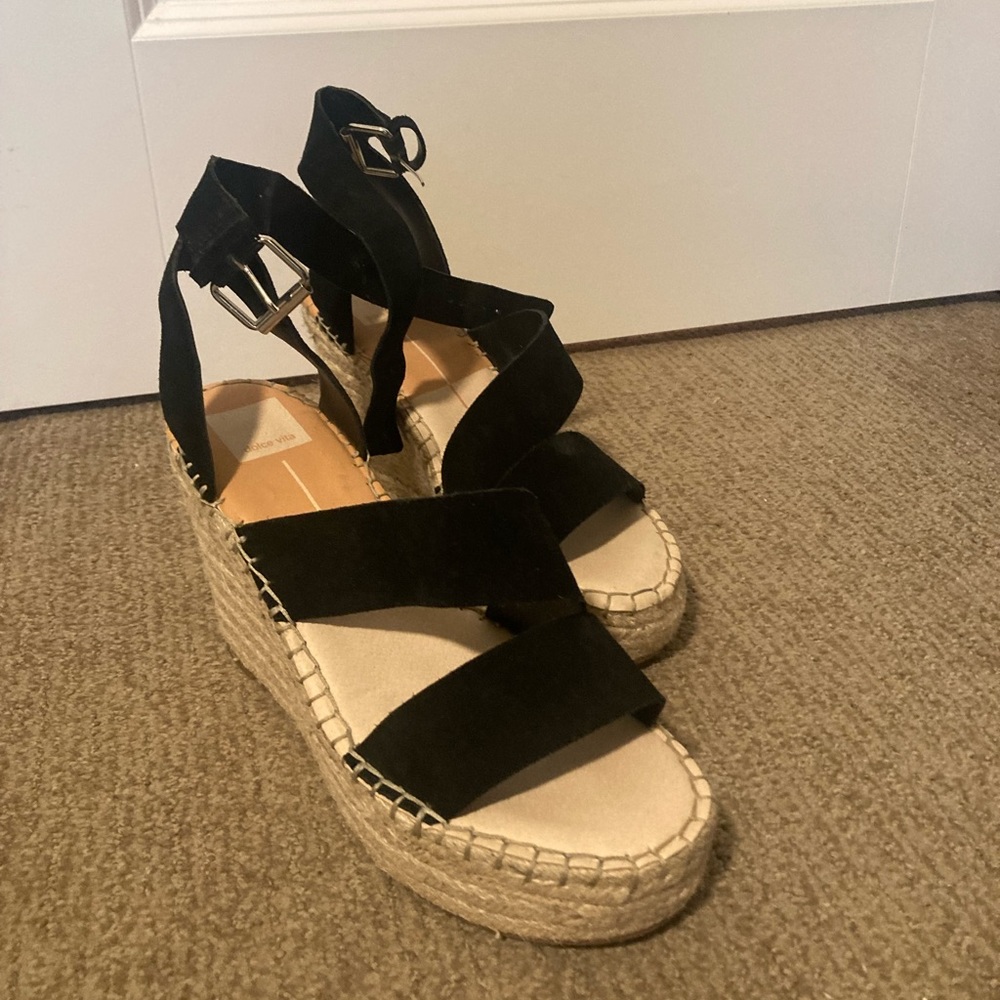 Dolce Vita Wedges, black, size 9.5
